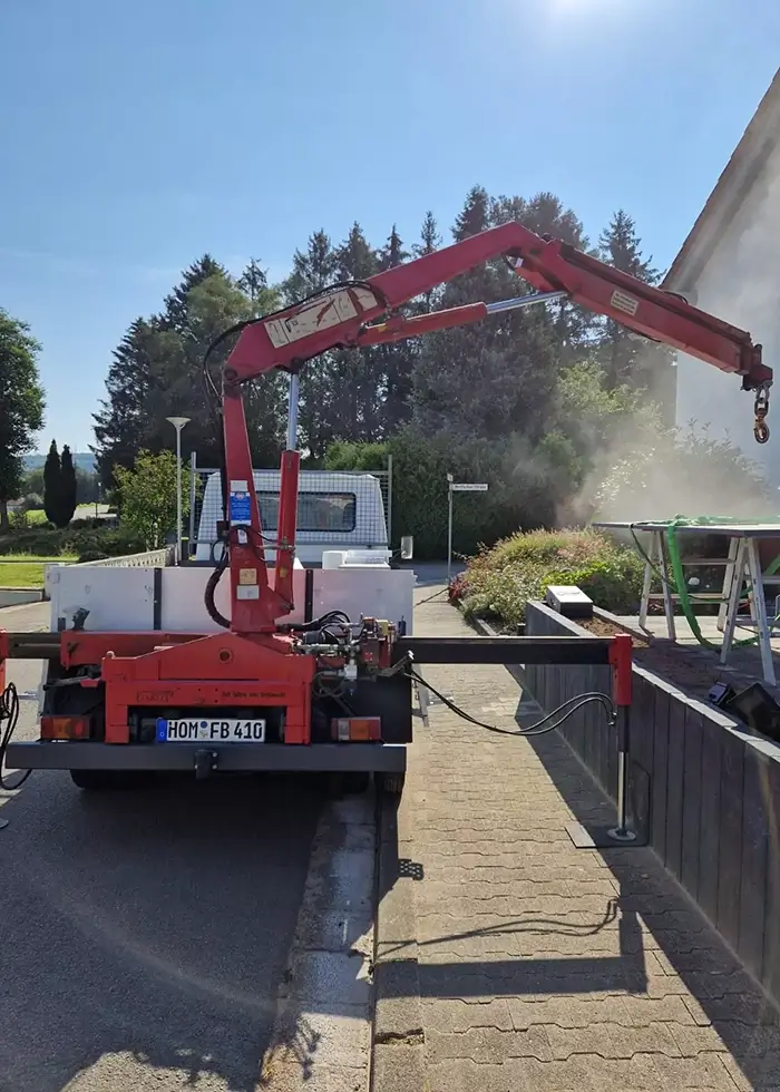 Kranarbeiten Baustelle
